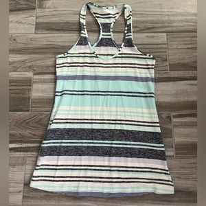 Lululemon stripe crb cool racerback tank top size 8